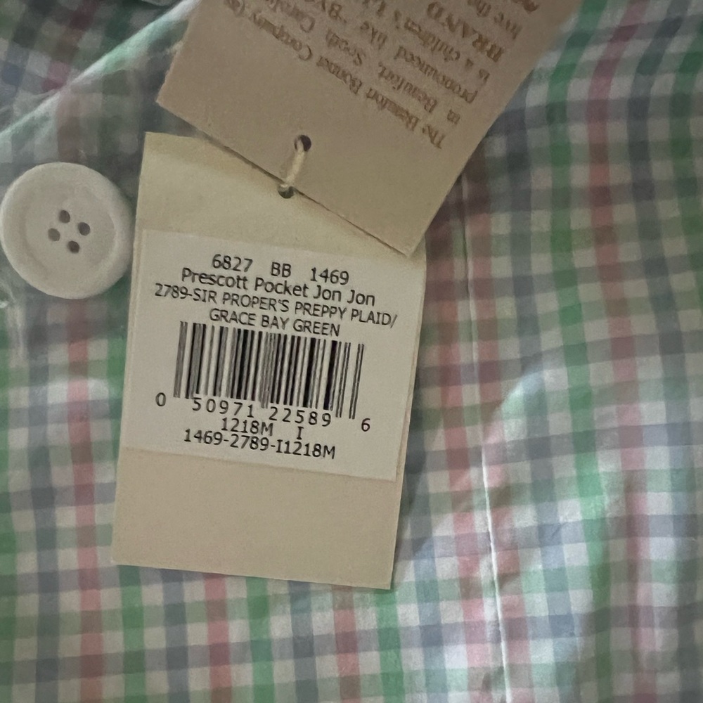 The Beaufort Bonnet Company 12-18 Jon Jon Sir Propers Preppy Plaid Boys Overalls - Picture 3 of 4